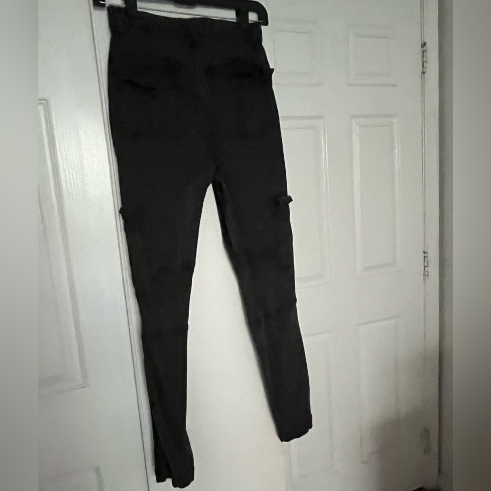 H&M Black/Dark grey skinny cargos
